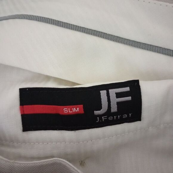J. Ferrar Cream Color Slim Fit Dress Pants Size 30x30 - Picture 4 of 7